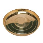 Craft Kansa(Bronze) Thali/Plate, 1 Piece, Gold Colour