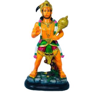 Sinduri Lord Bajrang Bali/ Hanuman Resin Statue