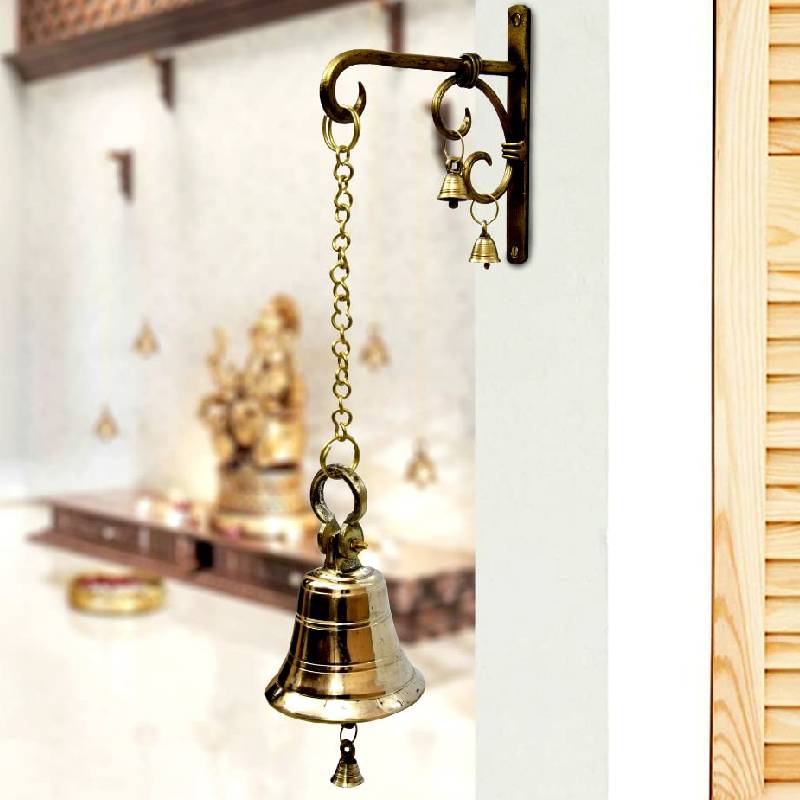 10Pcs Retro Mini Copper Bell 1.8inch Small Vintage Brass Hanging Bells Wind Chimes Keychain Pendants Bronze Bell For Home Decorations Christmas Crafts