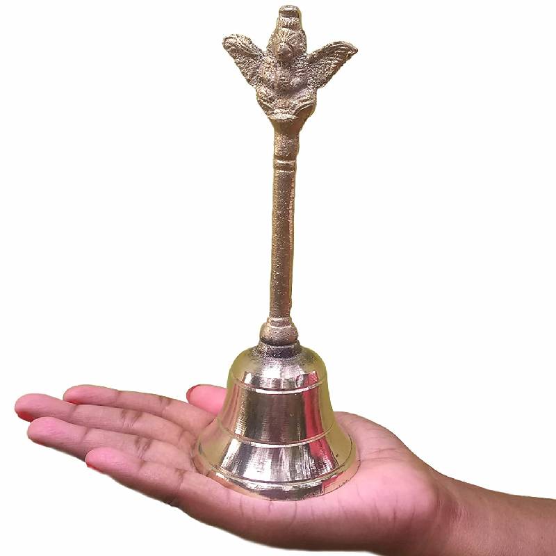100% Handmade Pure Brass Garud Ghanti pooja Bell Brass Made Ghanti / –  SHIV SHAKTI ARTS