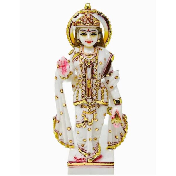 composite marble ram darbar idol, ram sita laxman and hanuman statue 12 inch