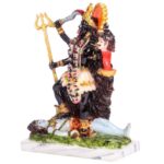 maa kali statue/ mata kali idol, multicolor, 9 inches (marble dust)