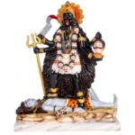 maa kali statue/ kalka ji mata rani murti , multicolor, 12 inches (marble dust)