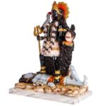 maa kali statue/ kalka ji mata rani murti , multicolor, 12 inches (marble dust)