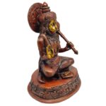 brass hanuman ashirwad statue/ bajranbali idol for home temple 7.5 inch