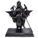 black shani dev brass statue/ shani dev idol for home temple 7 inch