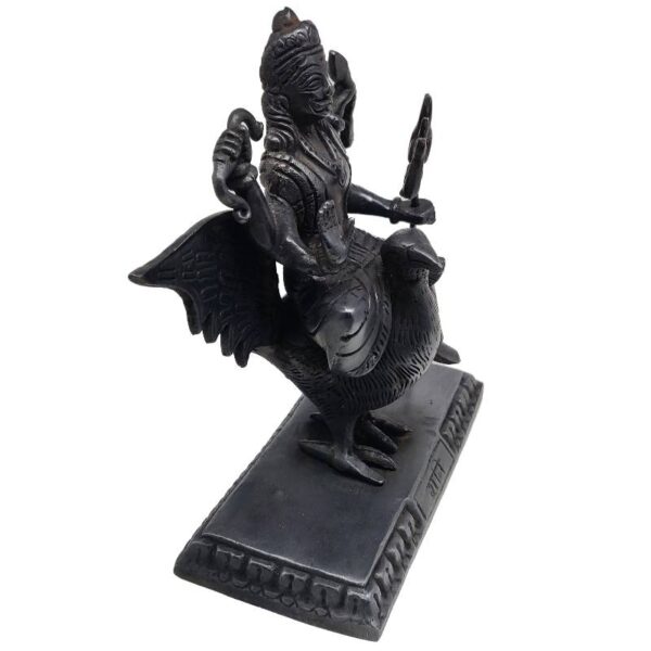 black shani dev brass statue/ shani dev idol for home temple 7 inch