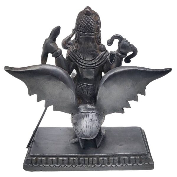 black shani dev brass statue/ shani dev idol for home temple 7 inch