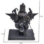 black shani dev brass statue/ shani dev idol for home temple 7 inch