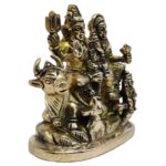 shiva family brass statue/ lord shiva parvati idol for home temple 4.5 inch