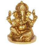 ganesh bhagwan brass idol/ ganesha statue/ ganpati murti for home temple