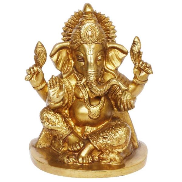 ganesh bhagwan brass idol/ ganesha statue/ ganpati murti for home temple