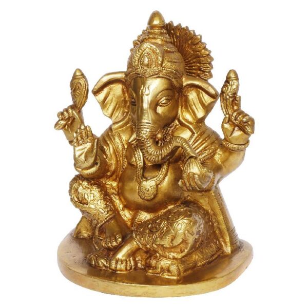 ganesh bhagwan brass idol/ ganesha statue/ ganpati murti for home temple