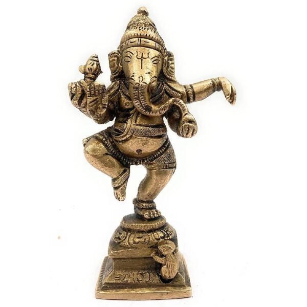 brass ganesha idols/ ganesh ki murti/ ganpati statue for home temple 11 cm