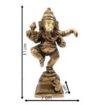 brass ganesha idols/ ganesh ki murti/ ganpati statue for home temple 11 cm