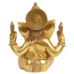 brass ganesha statue/ shree ganesha murti/ ganesha idol for home temple 5.5 inch