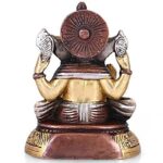 brass ganesha idol/ ganpati murti/ ganesha statue, 5.5 inches height