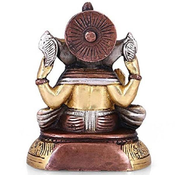 brass ganesha idol/ ganpati murti/ ganesha statue, 5.5 inches height