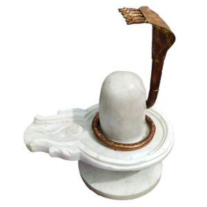 marble shivling statue/ white marble shilinga idol for home temple
