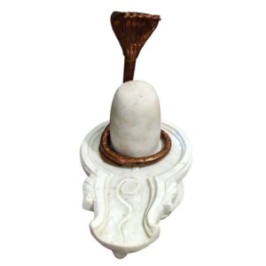 marble shivling statue/ white marble shilinga idol for home temple
