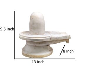 marble shivling statue/ white marble shilinga idol for home temple