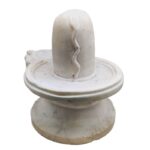 marble shivling statue/ white marble shilinga idol for home temple