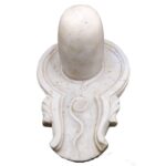 marble shivling statue/ white marble shilinga idol for home temple