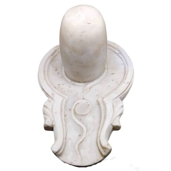 marble shivling statue/ white marble shilinga idol for home temple