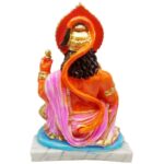 hanuman marble dust statue/ ashirwad bajrangbali idol for home temple (orange)