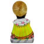 khatu shyam marble dust big idol/ khatushyam baba statue for home temple 11 inch (yellow)