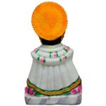 khatu shyam marble dust big idol/ khatushyam baba statue for home temple 11 inch (white)