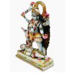 kalka ji composite marble statue/ kali mata rani idol 12 inch, 1 piece (multicolor)