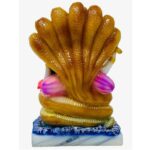 marble dust laxmi vishnu statue/ vishnu lakshmi idol 5.50 inch (multicolor)